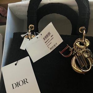 Christian Dior Medium Lady D-Lite Bag...Black